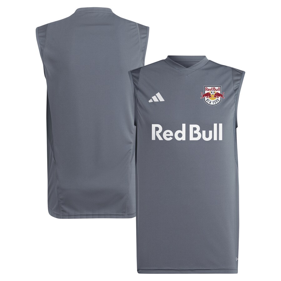 Men's New York Red Bulls adidas Gray 2024 Sleeveless Training Jersey