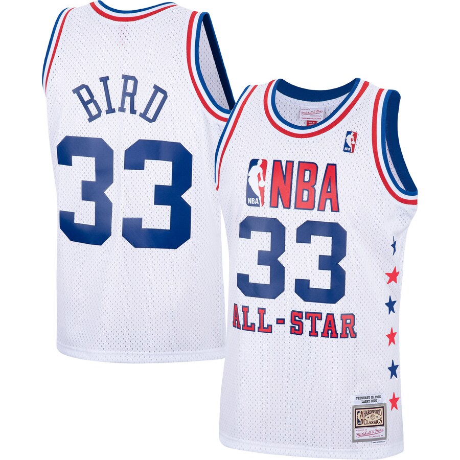 Men's Eastern Conference Larry Bird Mitchell & Ness White 1985 NBA All-Star Game Swingman Jersey