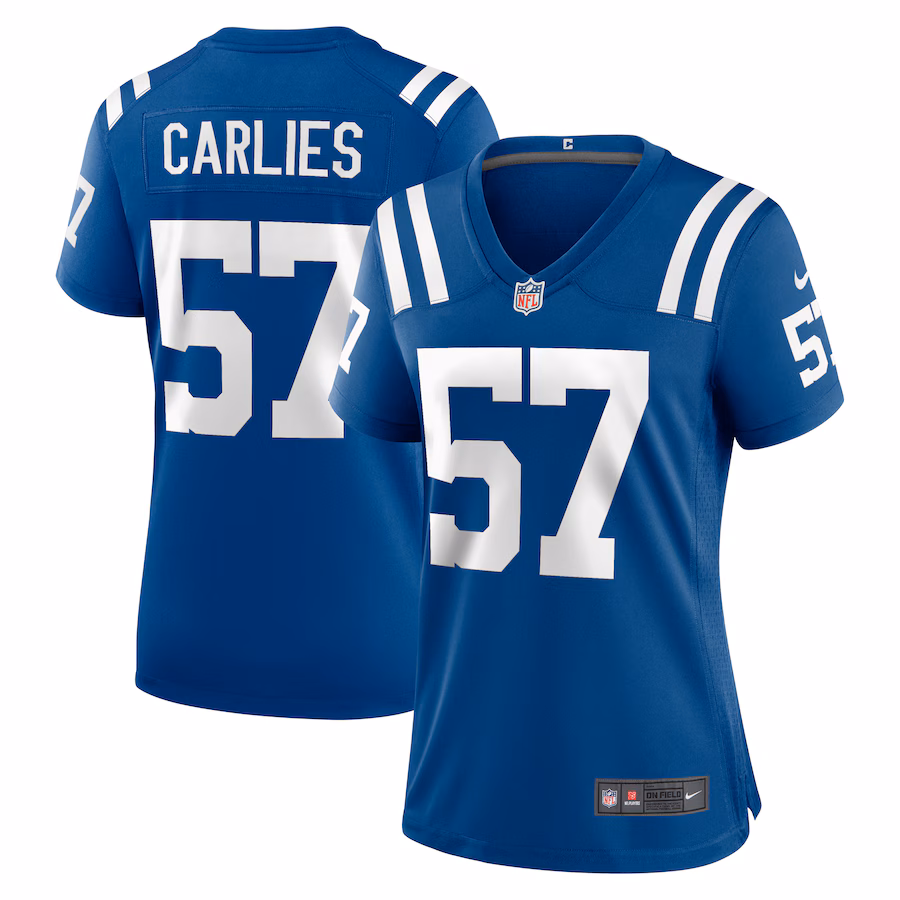 Women's Indianapolis Colts Jaylon Carlies Nike  Royal Game Jersey