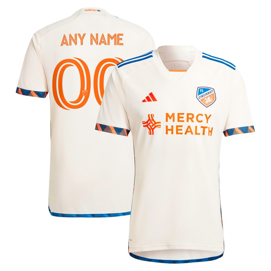 Men's FC Cincinnati  adidas White 2024 The Canvas Kit Replica Custom Jersey