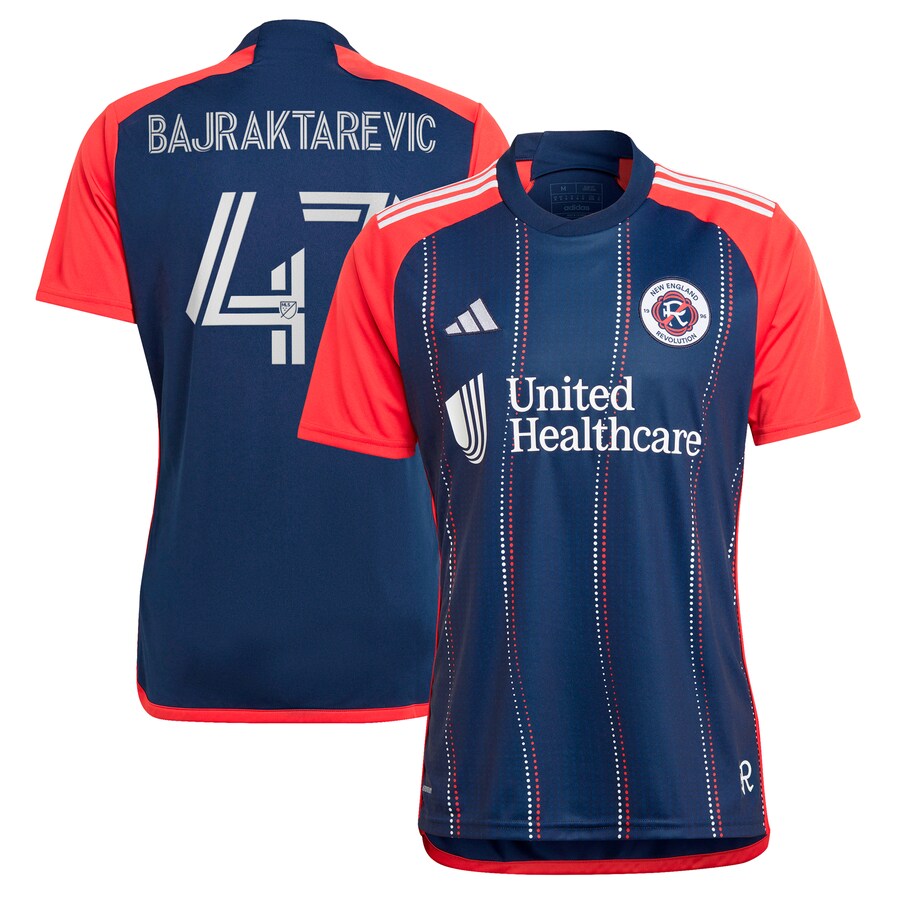 Men's New England Revolution Esmir Bajraktarevic adidas Navy 2024 Boston Tea Party Replica Player Jersey