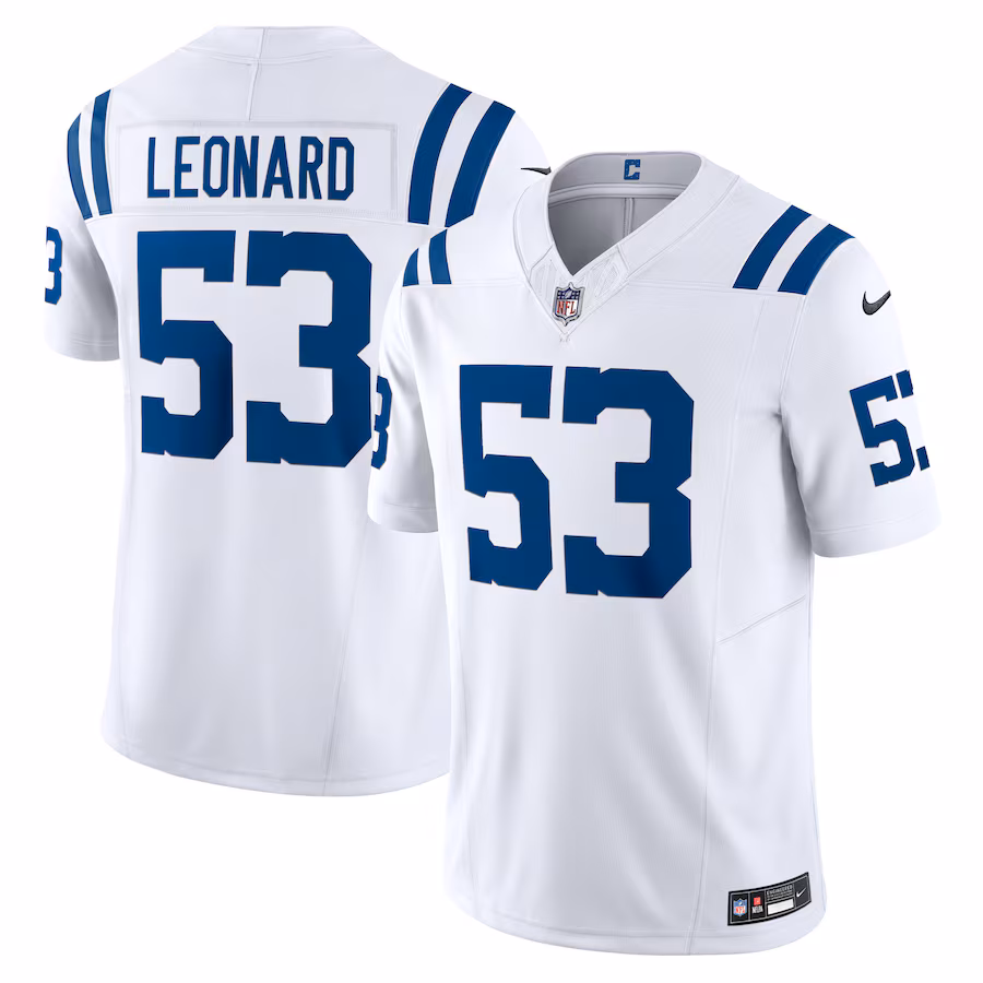Men's Indianapolis Colts Shaquille Leonard Nike White Vapor F.U.S.E. Limited Jersey