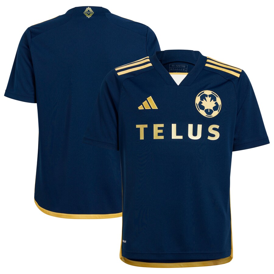 Youth Vancouver Whitecaps FC  adidas Navy 2024 The 50 Replica Jersey