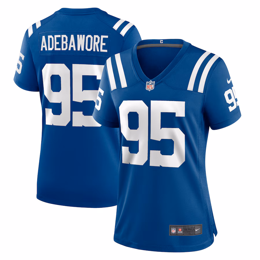 Women's Indianapolis Colts Adetomiwa Adebawore Nike  Royal Team Game Jersey