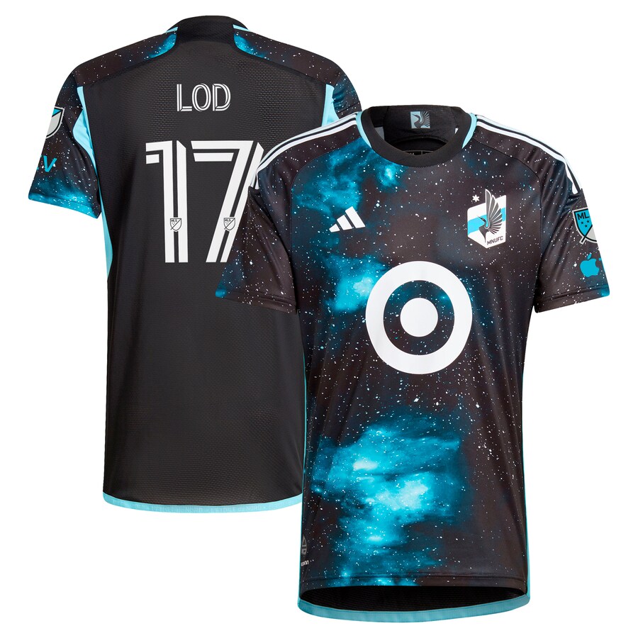 Men's Minnesota United FC Robin Lod adidas Black 2024 Starry Night Authentic Player Jersey
