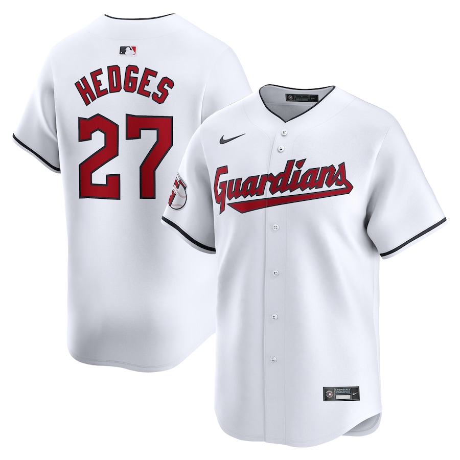 Men's Cleveland Guardians Austin Hedges Nike White Home Limited Player Jersey