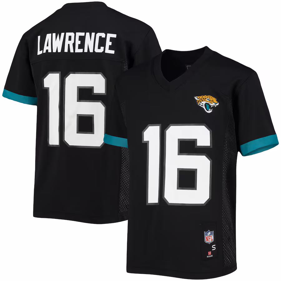Youth Jacksonville Jaguars Trevor Lawrence Black Replica Player Jersey