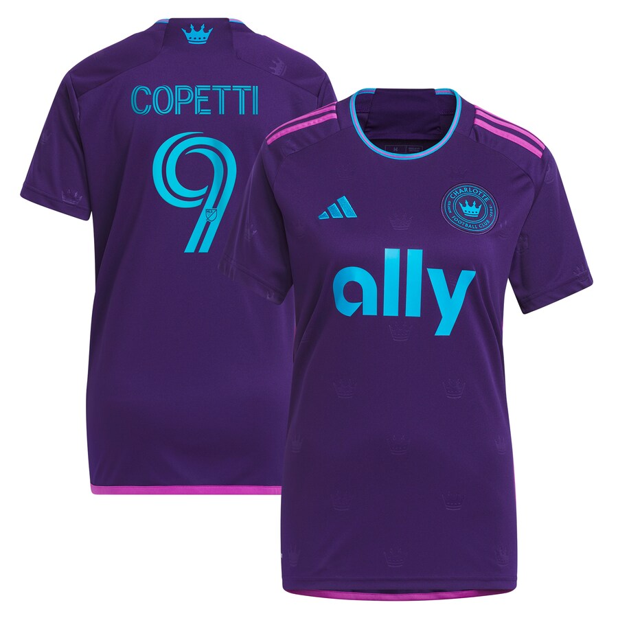Women's Charlotte FC Enzo Copetti adidas Purple 2023 Crown Jewel Kit Replica Jersey