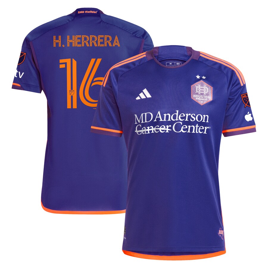 Men's Houston Dynamo FC Héctor Herrera adidas Purple 2024 Still Holdin' Authentic Player Jersey