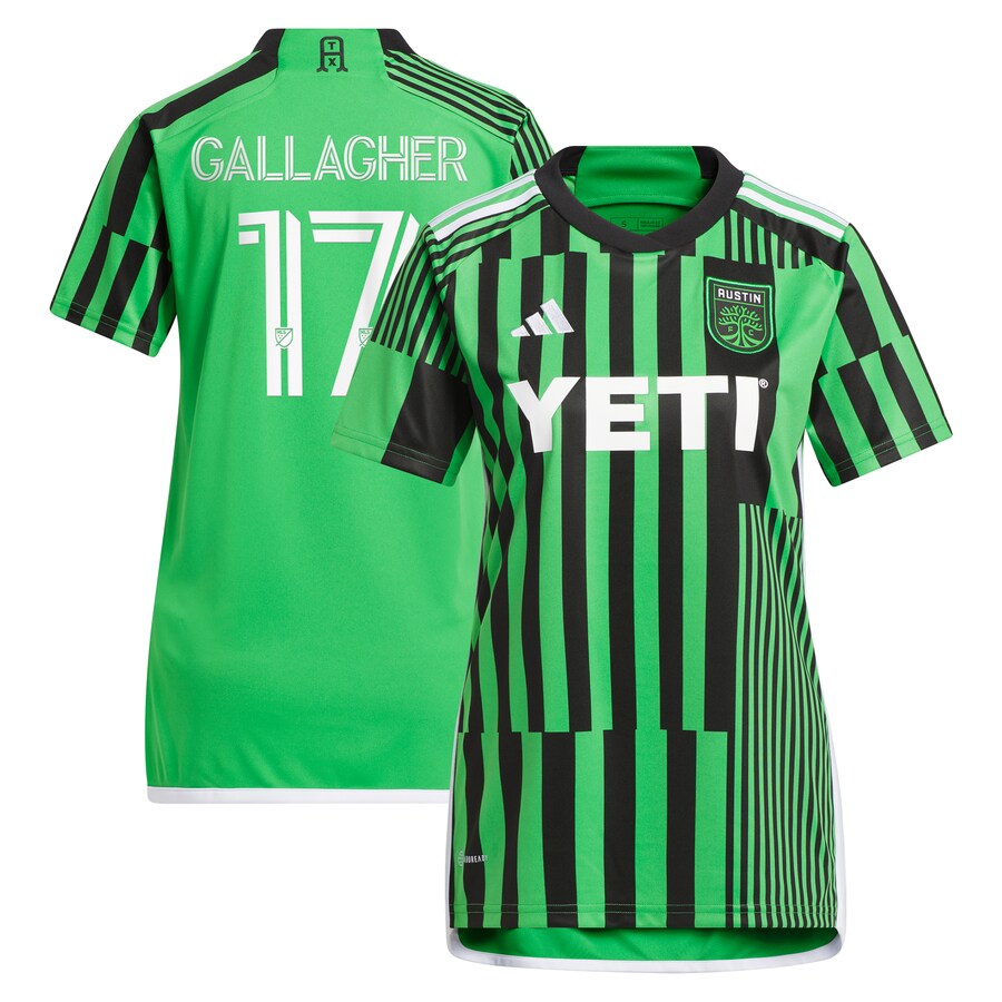 Women's Austin FC Jon Gallagher adidas Green 2024 Las Voces Kit Replica Player Jersey