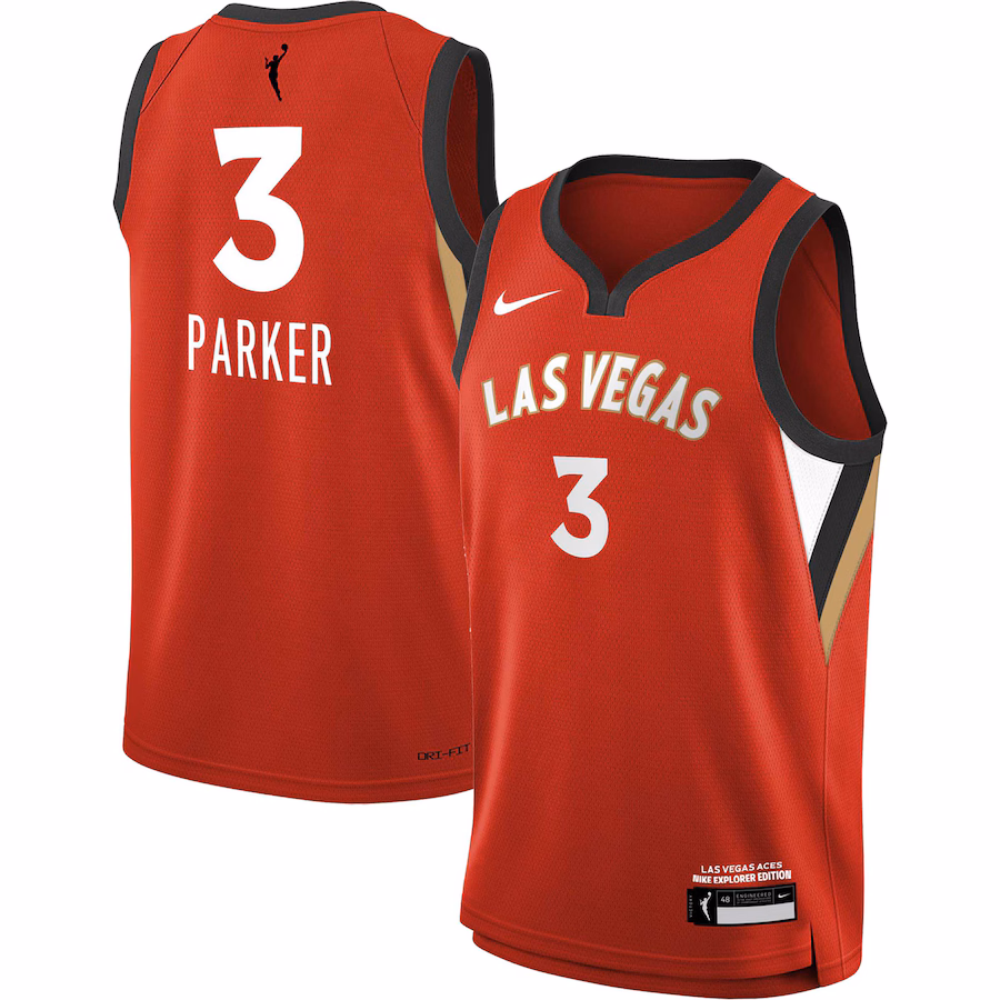 Youth Las Vegas Aces Candace Parker Nike Red 2021 Explorer Edition Victory Player Jersey