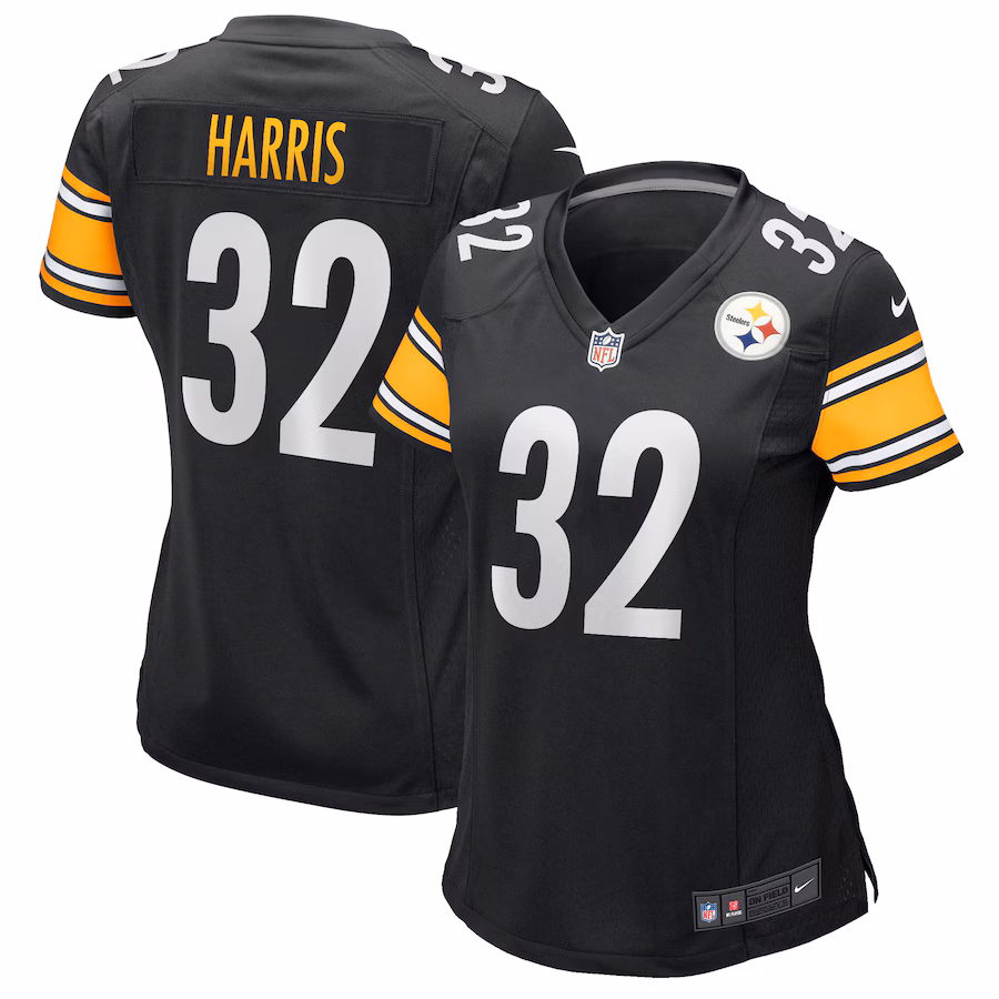 Women's Pittsburgh Steelers Franco Harris Nike Black Game Retired Player Jersey