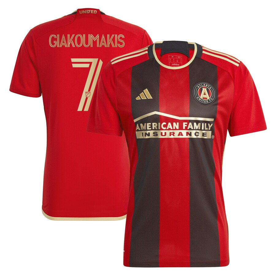 Men's Atlanta United FC Giorgos Giakoumakis adidas Black 2023 The 17s' Kit Replica Player Jersey