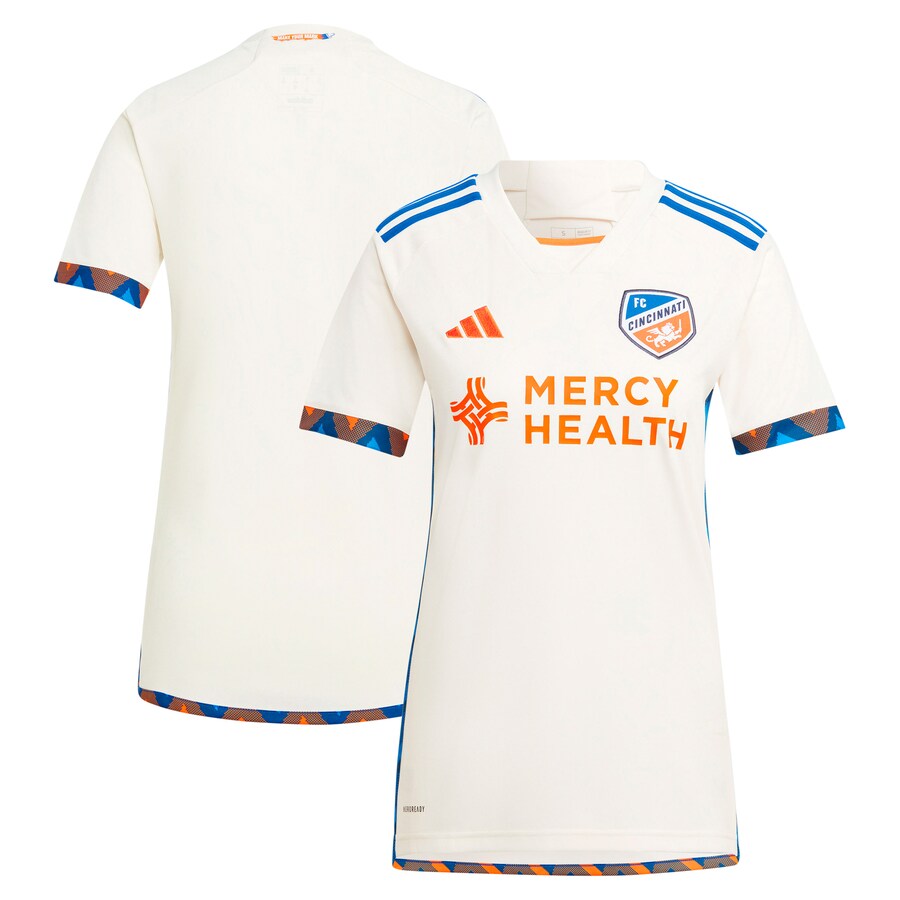 Women's FC Cincinnati  adidas White 2024 The Canvas Kit Replica Jersey