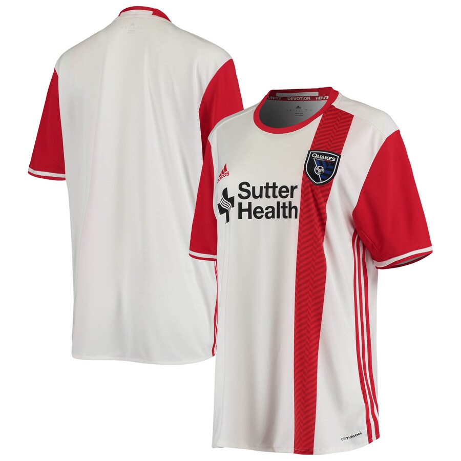 Women's San Jose Earthquakes adidas White 2016 Replica Away Jersey