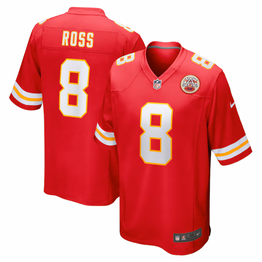 Men's Kansas City Chiefs Justyn Ross Nike Red Home Game Player Jersey