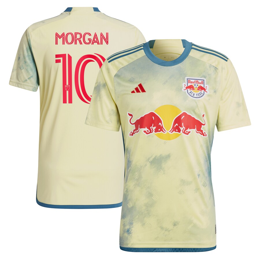 Men's New York Red Bulls Lewis Morgan adidas Yellow 2023 Daniel Patrick Kit Replica Jersey