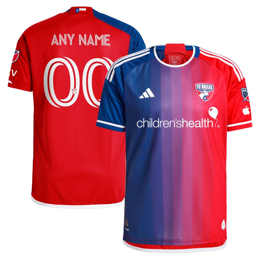 Men's FC Dallas  adidas Navy 2024 After Burner Authentic Custom Jersey