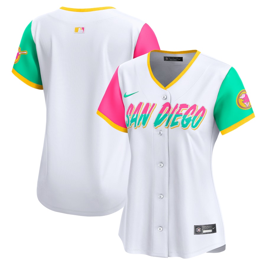 Women's San Diego Padres  Nike White City Connect Limited Jersey