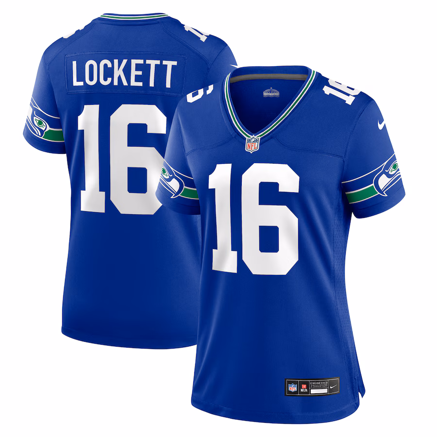 Women's Seattle Seahawks Tyler Lockett Nike Royal Player Jersey