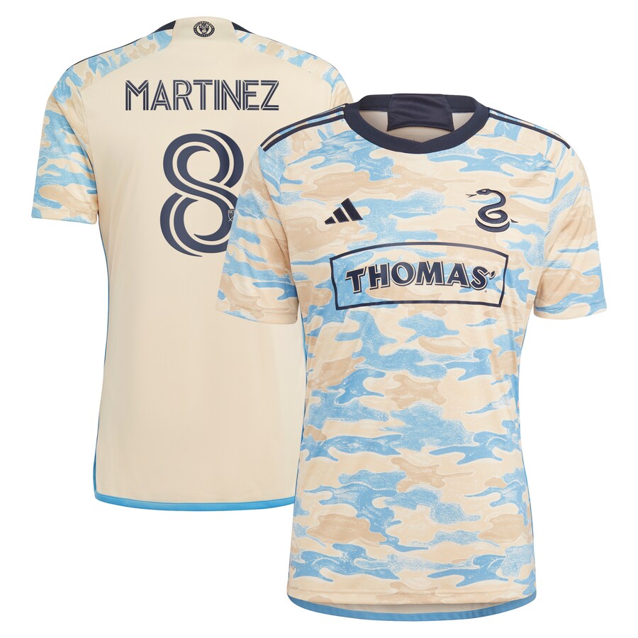 Men's Philadelphia Union Jose Martinez adidas Tan 2023 For Philly Replica Jersey