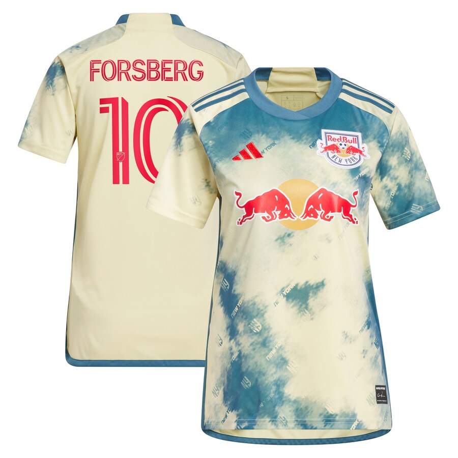 Women's New York Red Bulls Emil Forsberg adidas Yellow 2024 Daniel Patrick Kit Replica Player Jersey