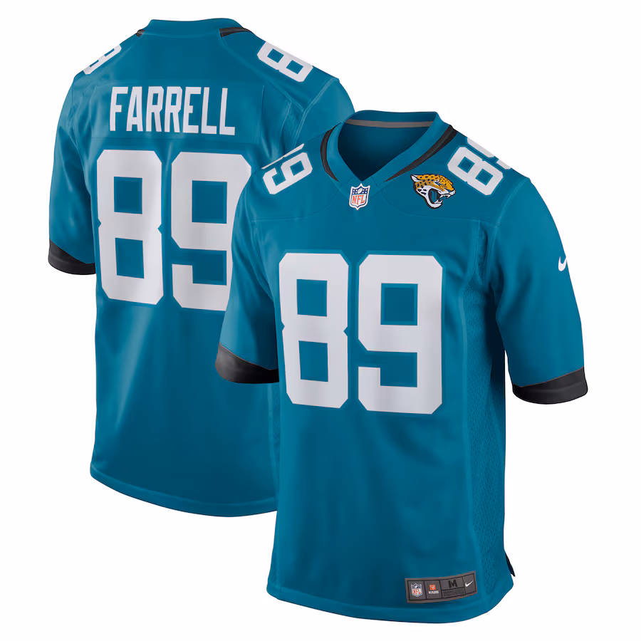 Men's Jacksonville Jaguars Luke Farrell Nike Teal Game Jersey