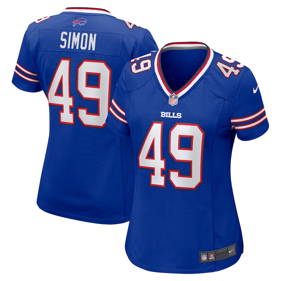 Women's Buffalo Bills Shayne Simon Nike  Royal Game Jersey
