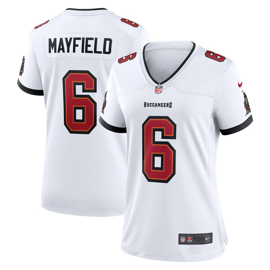 Women's Tampa Bay Buccaneers Baker Mayfield Nike White Away Game Jersey