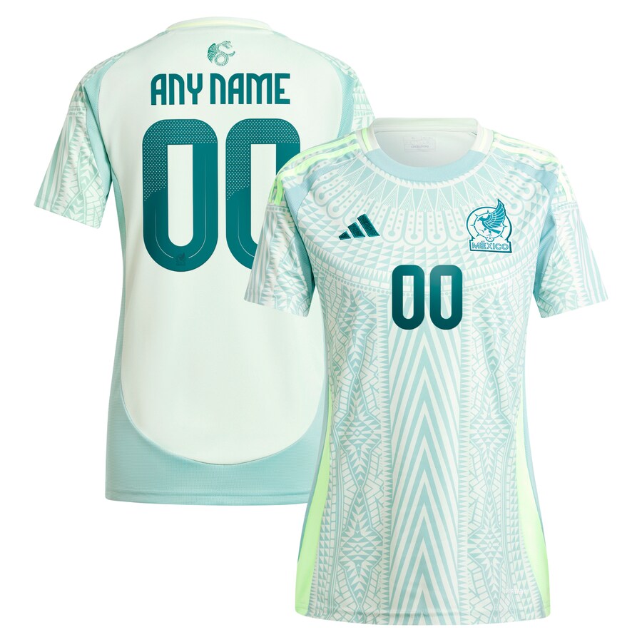 Women's Mexico National Team  adidas Green 2024 Away Replica Custom Jersey