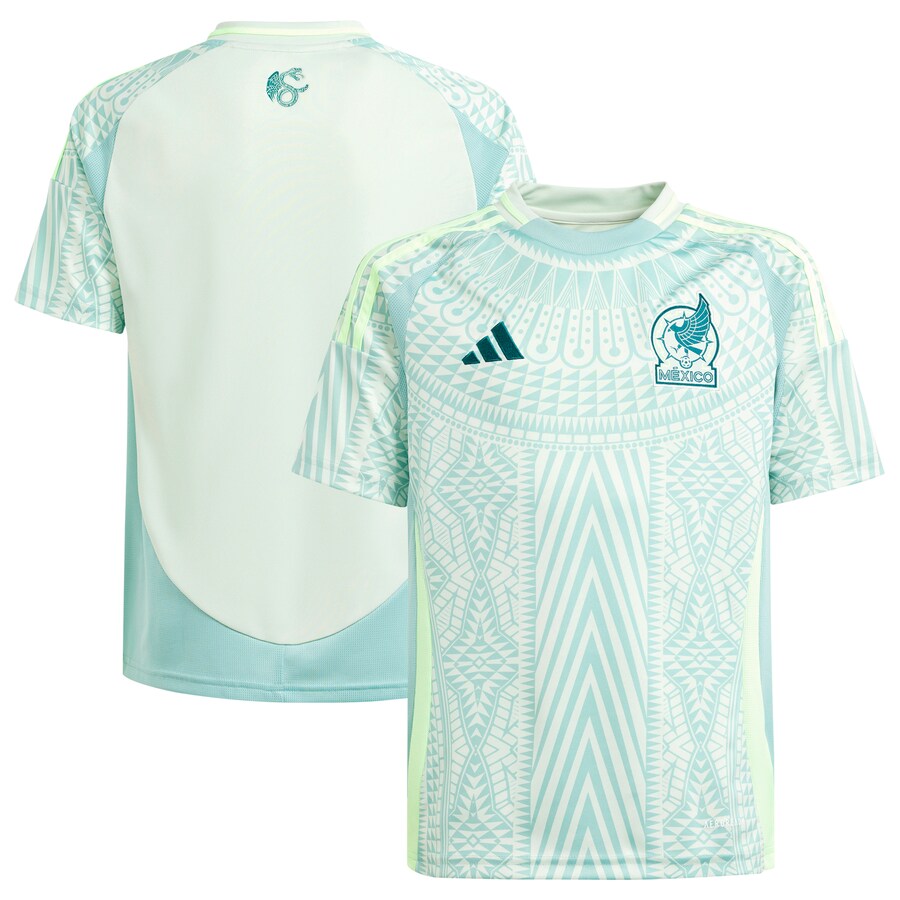 Youth Mexico National Team  adidas Green 2024 Away Replica Jersey