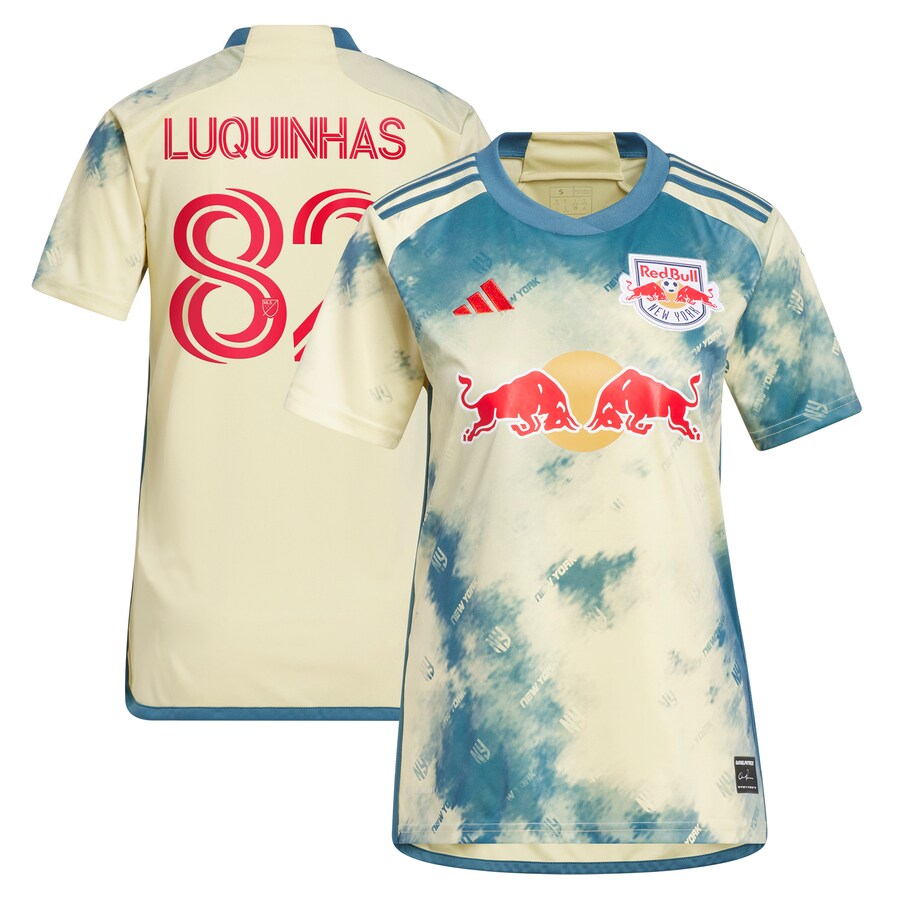 Women's New York Red Bulls Luquinhas adidas Yellow 2023 Daniel Patrick Kit Replica Jersey