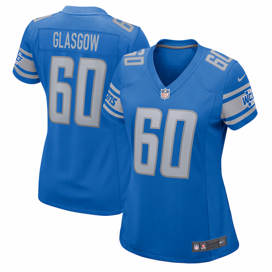 Women's Detroit Lions Graham Glasgow Nike Blue Game Jersey