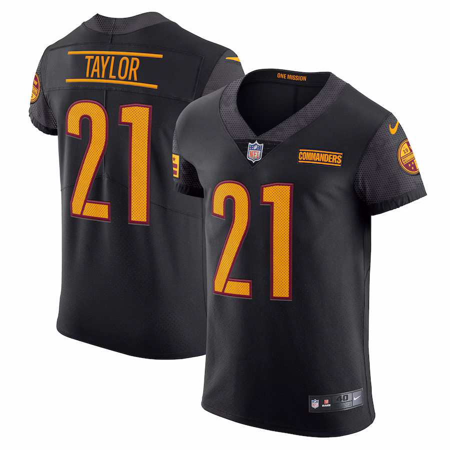 Men's Washington Commanders Sean Taylor Nike Black Vapor Elite Retired Player Jersey