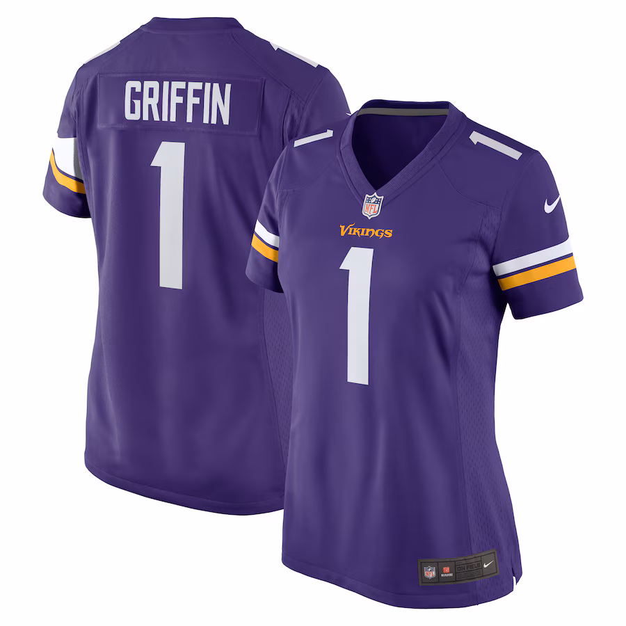 Women's Minnesota Vikings Shaquill Griffin Nike  Purple Team Game Jersey