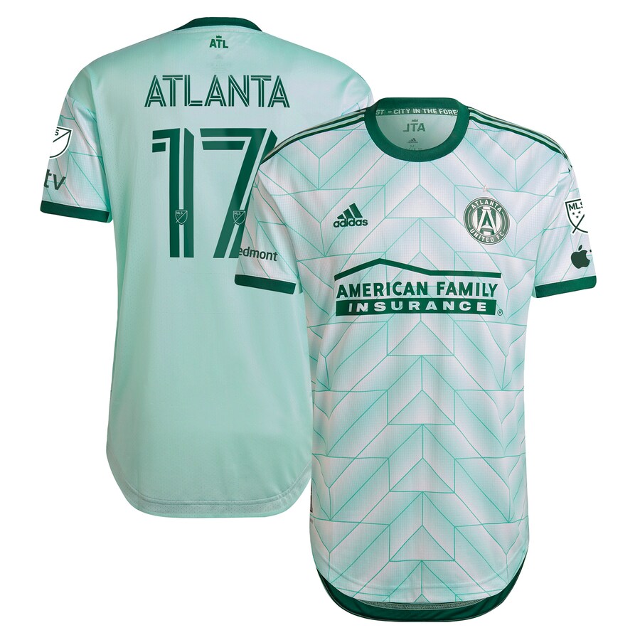 Men's Atlanta United FC  adidas Mint 2023 The Forest Kit Authentic Player Jersey