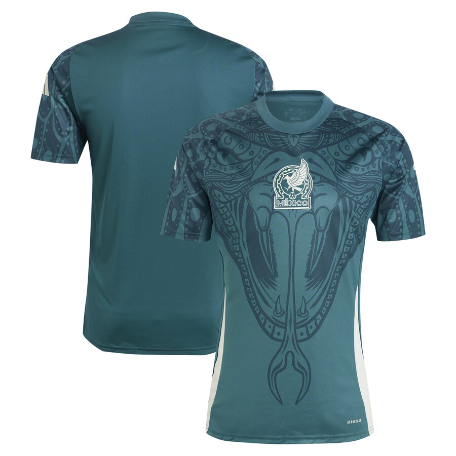 Men's Mexico National Team adidas Green 2024 Pre-Match Top