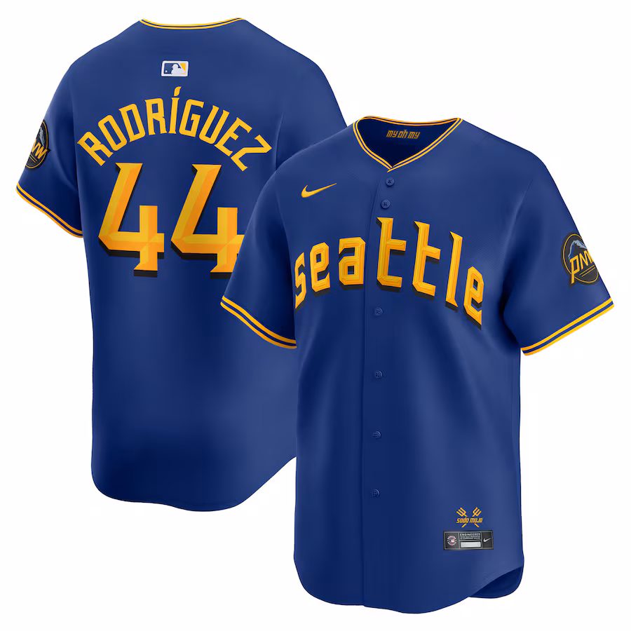 Men's Seattle Mariners Julio Rodríguez Nike Royal City Connect Limited Player Jersey