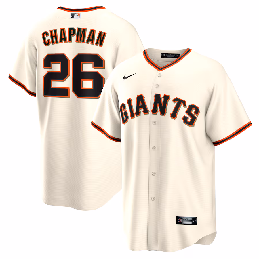 Men's San Francisco Giants Matt Chapman Nike Cream Home Replica Jersey
