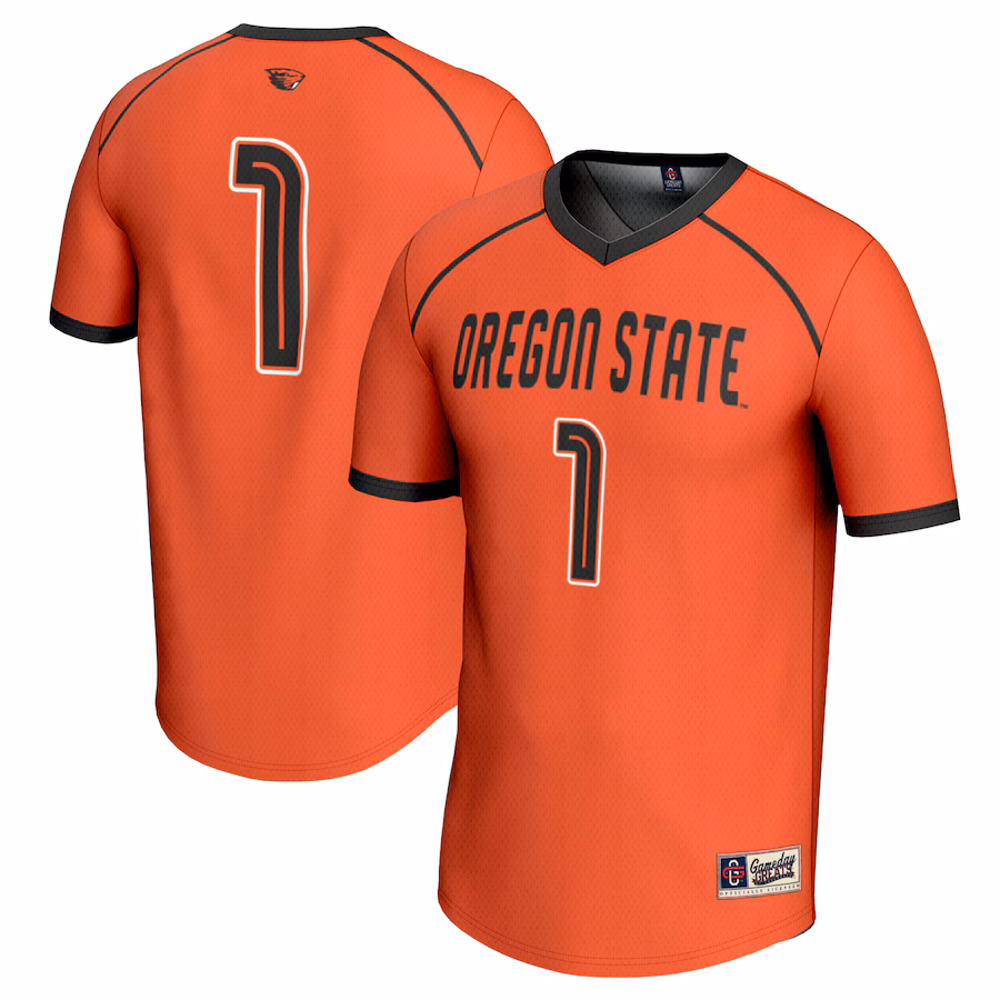 #1 Oregon State Beavers GameDay Greats Unisex Women's Lacrosse Fashion Jersey - Orange