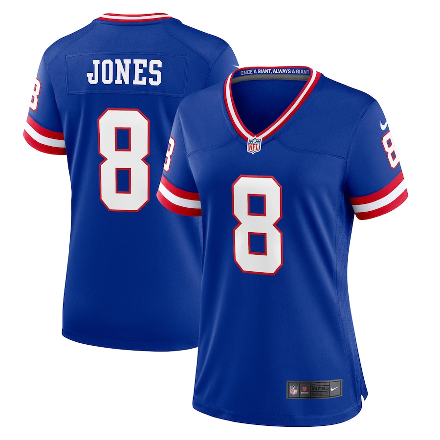 Women's New York Giants Daniel Jones Nike Royal Player Jersey