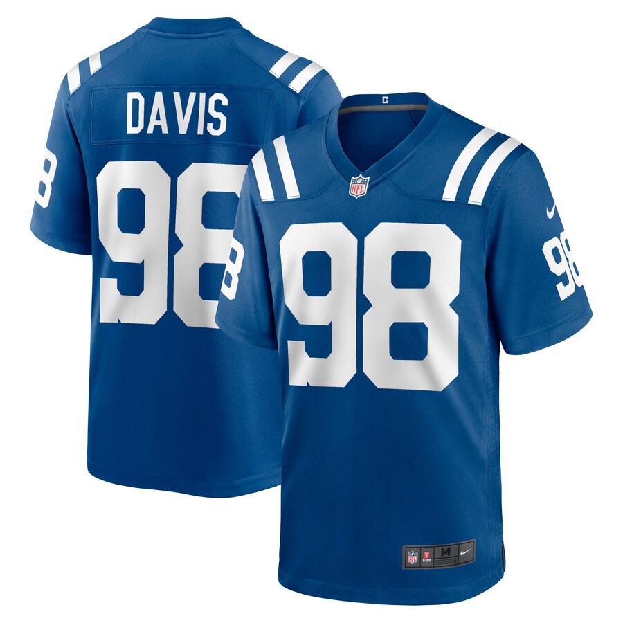 Men's Indianapolis Colts Raekwon Davis Nike  Royal Game Jersey