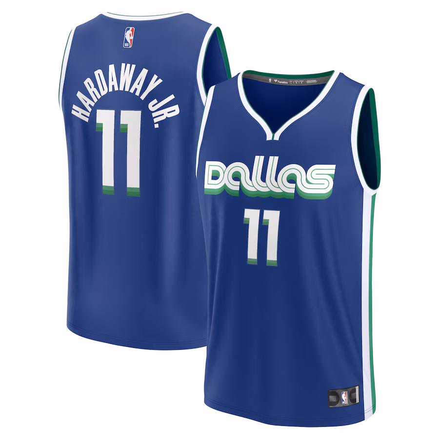 Men's Dallas Mavericks Tim Hardaway Jr. Fanatics Blue Fastbreak Jersey - City Edition