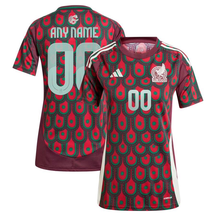 Women's Mexico National Team  adidas Green 2024 Home Replica Custom Jersey