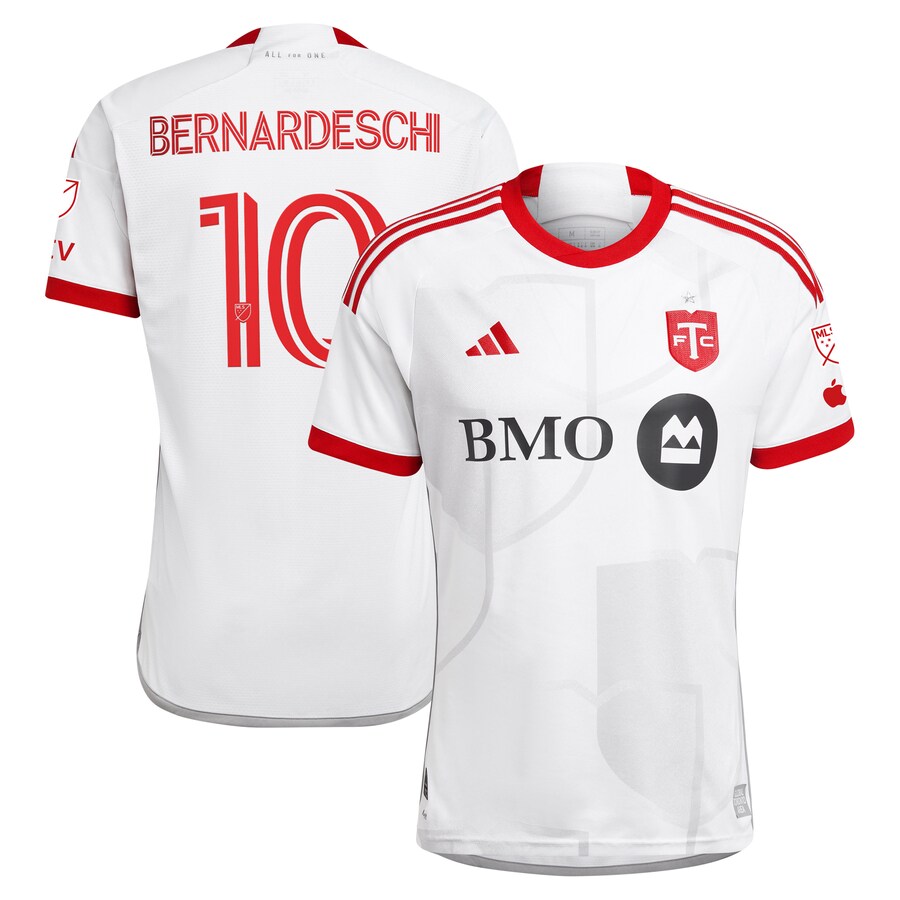 Men's Toronto FC Federico Bernardeschi adidas White 2024 GTA Kit Authentic Player Jersey