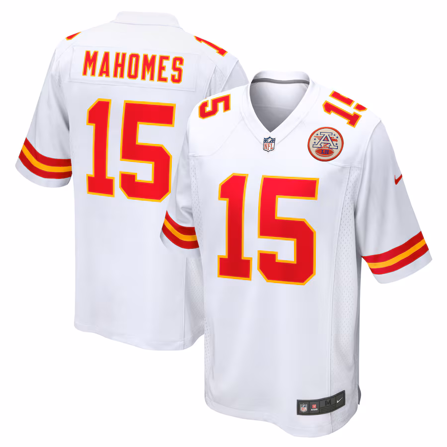 Men's Kansas City Chiefs Patrick Mahomes Nike  White  Game Jersey