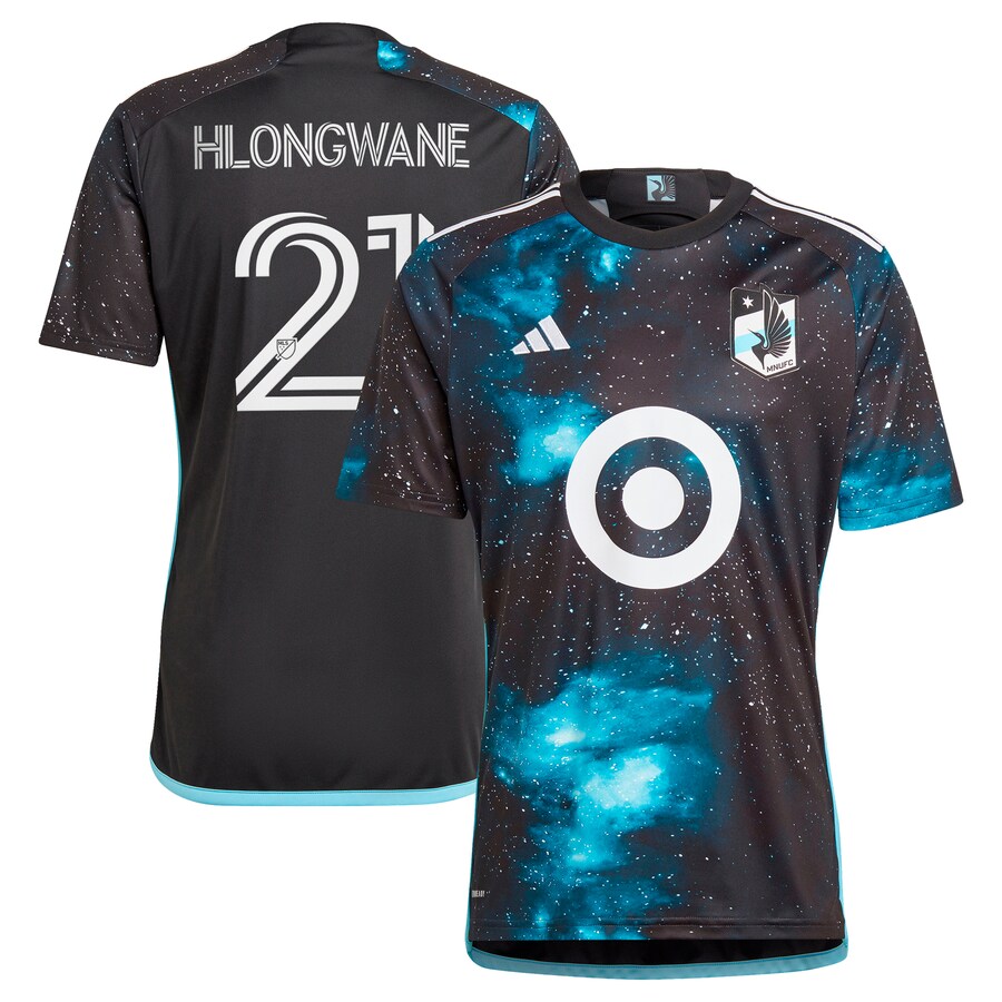 Men's Minnesota United FC Bongokuhle Hlongwane adidas Black 2024 Starry Night Replica Player Jersey