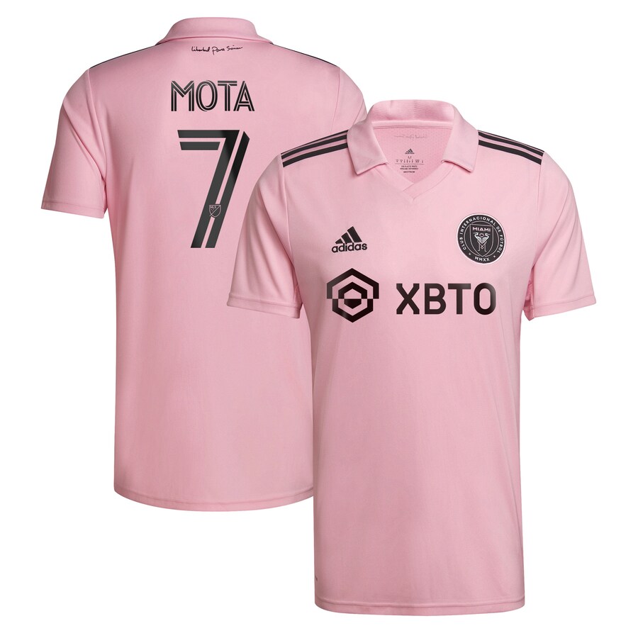Men's Inter Miami CF Jean Mota adidas Pink 2022 The Heart Beat Kit Replica Player Jersey