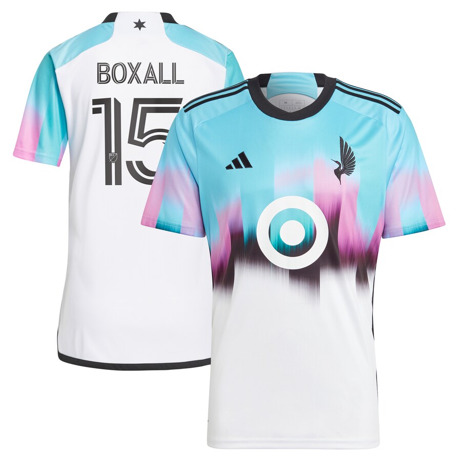 Men's Minnesota United FC Michael Boxall adidas White 2023 The Northern Lights Kit Replica Jersey