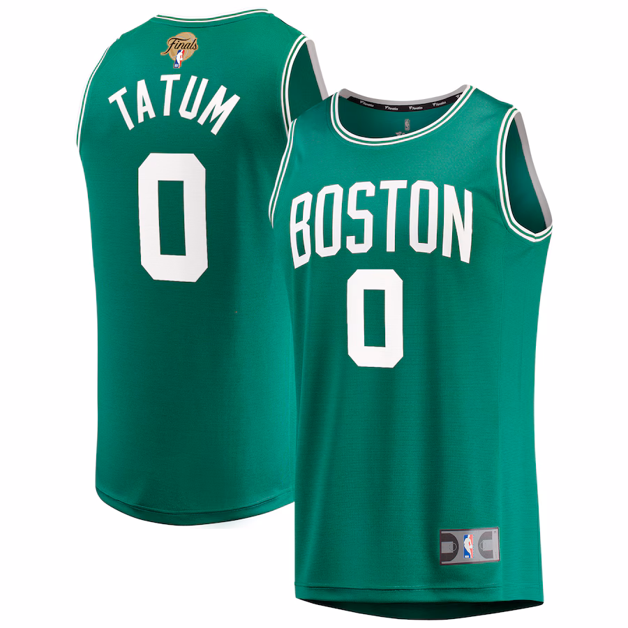 Youth Boston Celtics Jayson Tatum Fanatics Kelly Green 2024 NBA Finals Fast Break Replica Player Jersey - Icon Edition